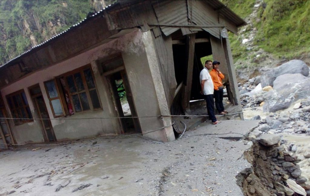 Flood in Bhotekoshi River