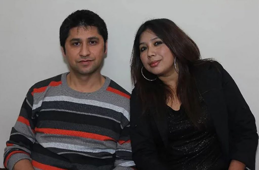 Rabi Lamichhane with ex-wife Isha Shrestha