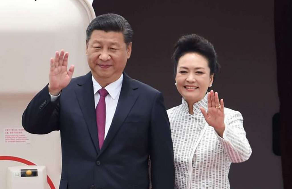 Xi Jinping with wife Peng Liyuan