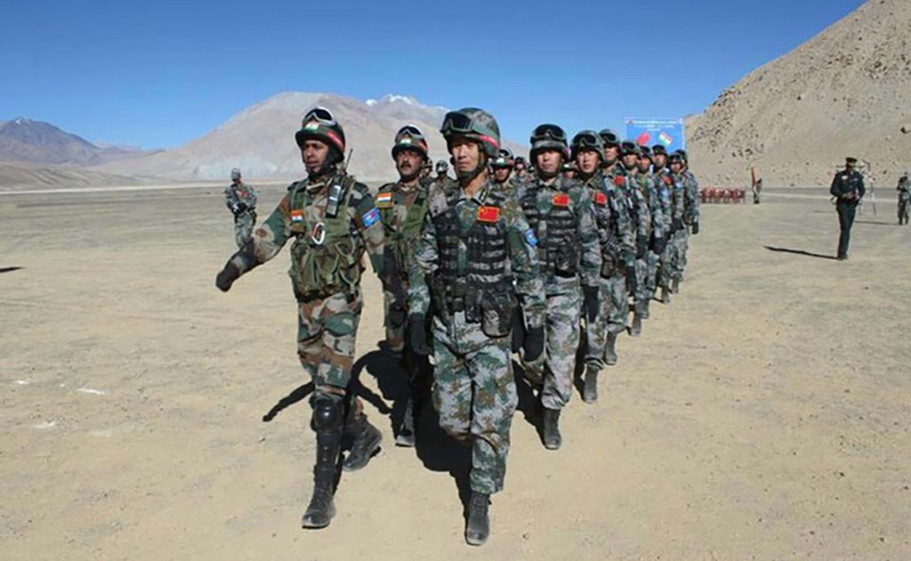 China army control to indian army