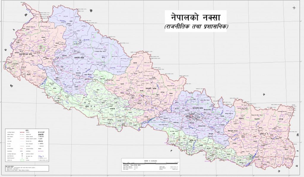 Map of Nepal