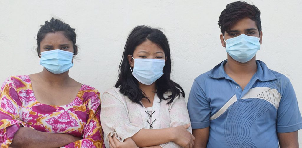 Aakash, Sabina and Uma