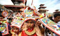 Gaijatra in kathmandu nepal