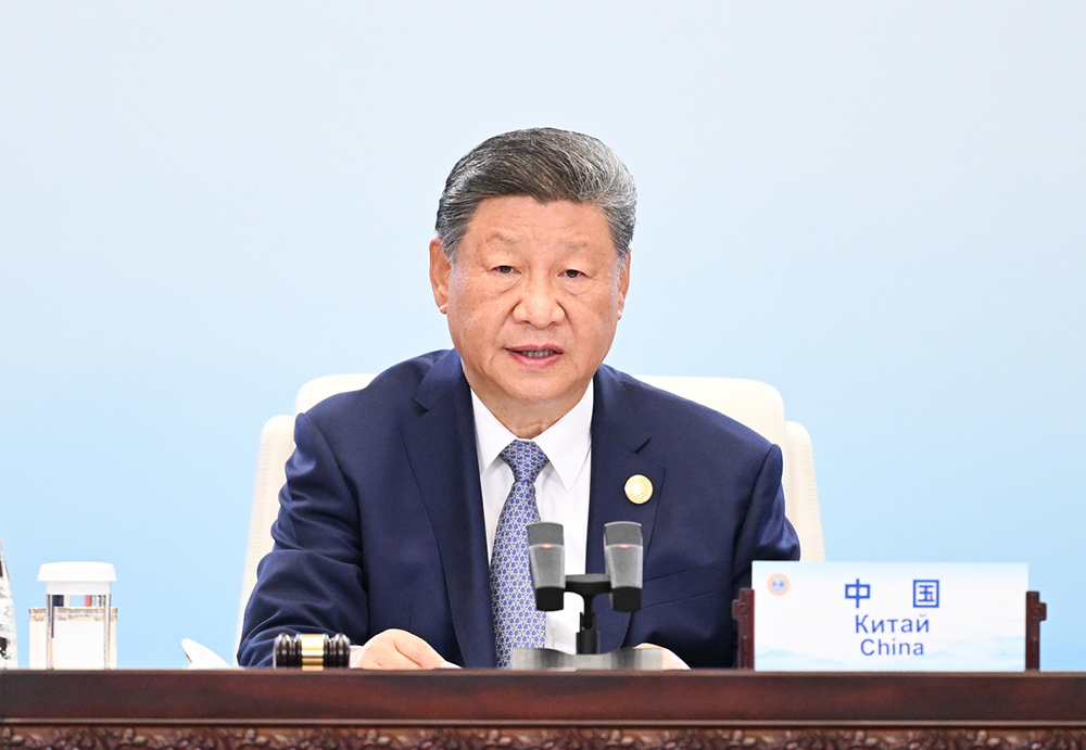 Xi Jinping in SCO meeting